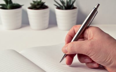 Tekstschrijver notitieboek